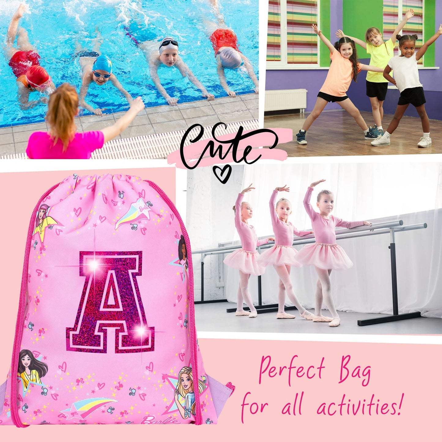 Official Barbie Sac à cordon | enfant PE Sac