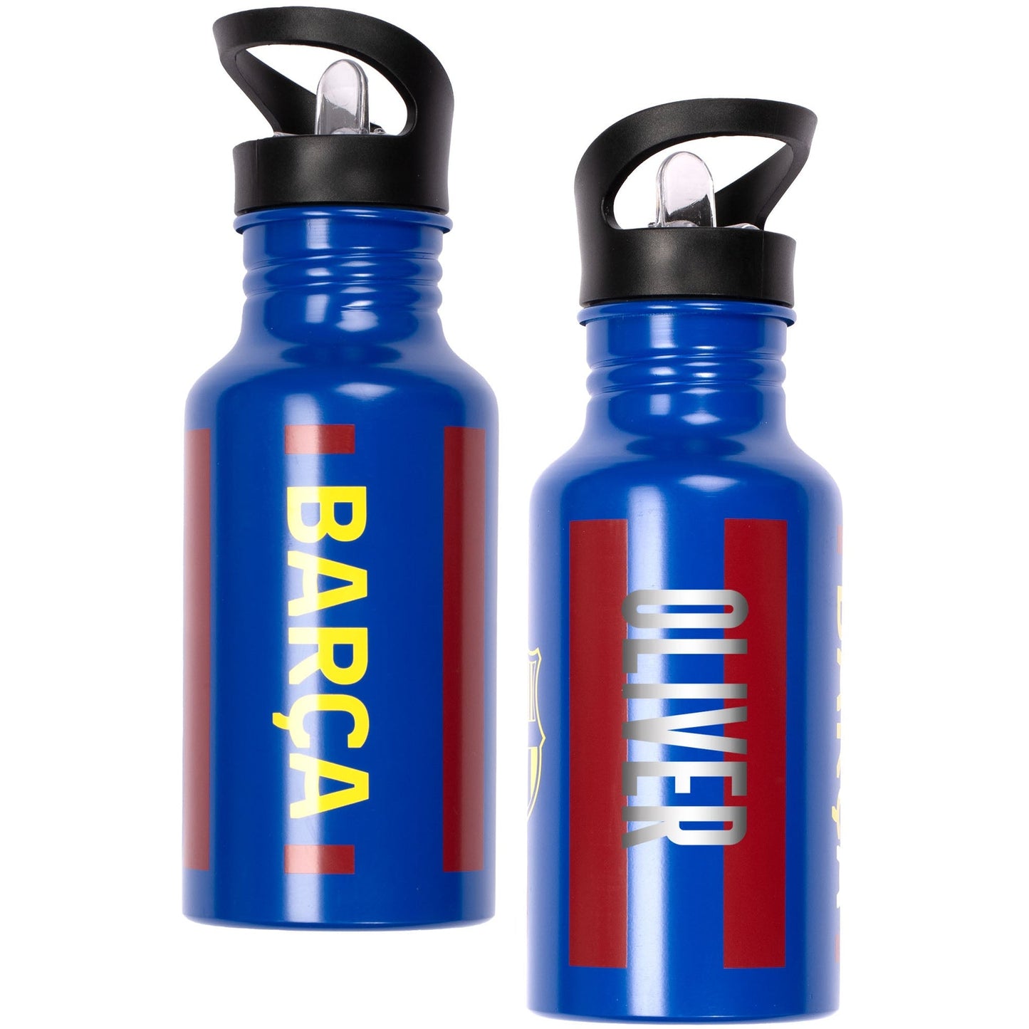 Gourde en acier inoxydable avec paille – Barcelona FC Metal 500ml