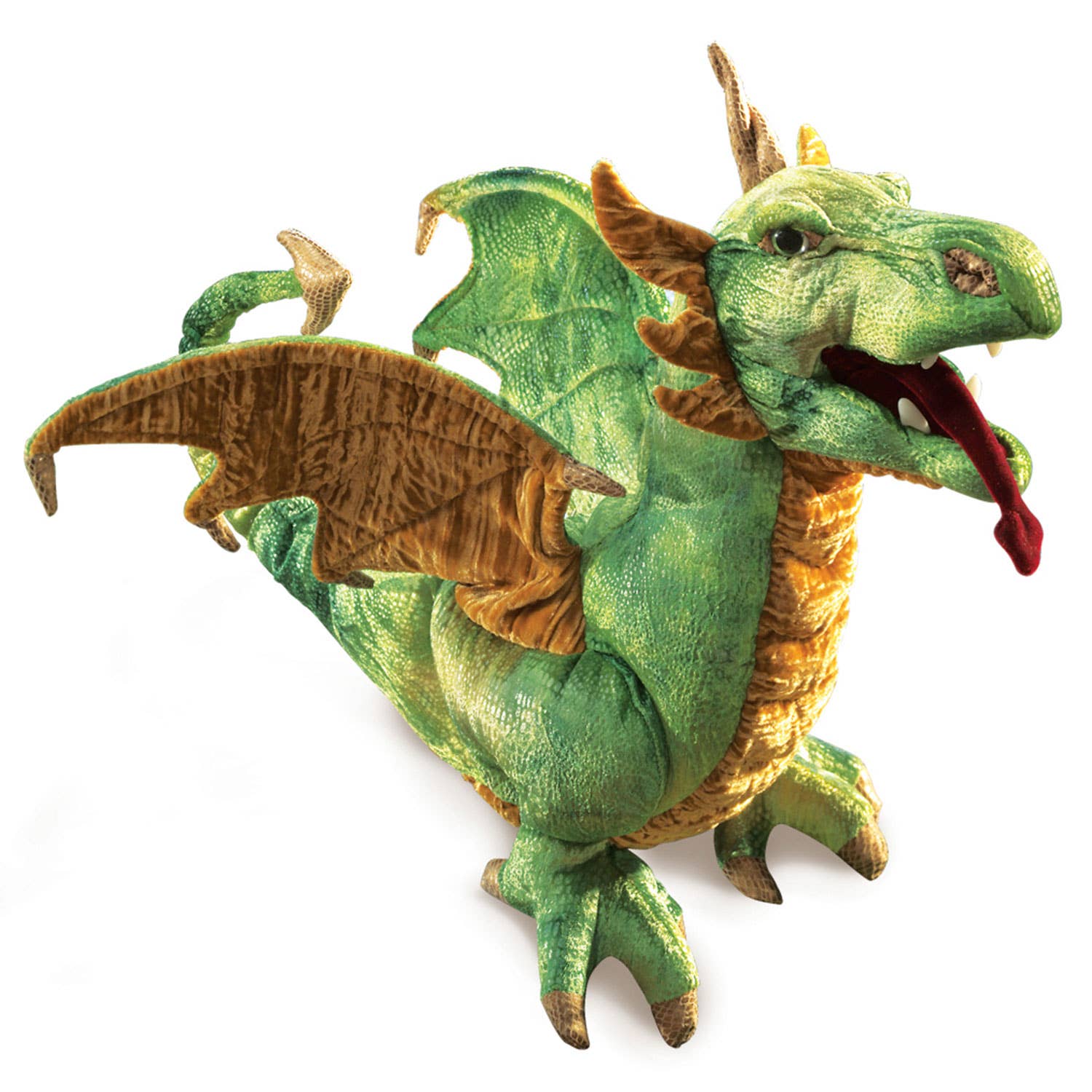 Marionnette à main Lindworm Dragon 2812/ Wyvern Dragon Folkmanis réaliste