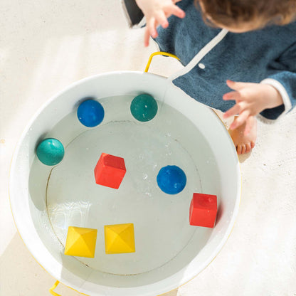 3 formes géométriques couleurs douces – Blocs à empiler bébé – Oli&Carol x Bauhaus Movement – vue produit 4