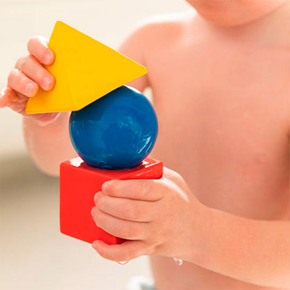 3 formes géométriques couleurs classiques – Blocs à empiler bébé – Oli&Carol x Bauhaus Movement – vue produit 7