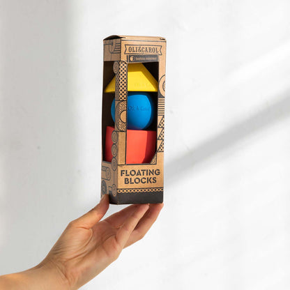 3 formes géométriques couleurs classiques – Blocs à empiler bébé – Oli&Carol x Bauhaus Movement – vue produit 6