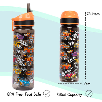 Straw Bottle – Race Cars