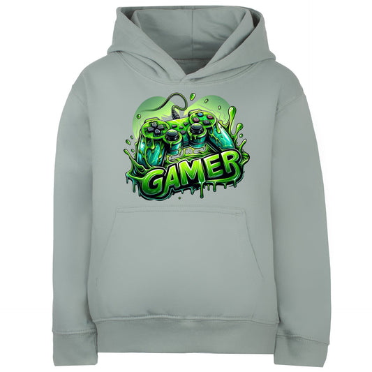 Gaming Hoodie – Fringoo Gaming for Boys Cotton Rich Soft Hooded – Green Gaming