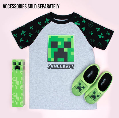 Minecraft Creeper T Shirt – gris
