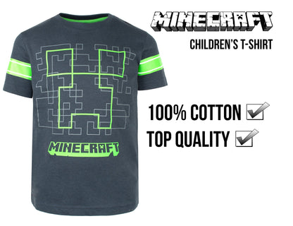 Minecraft Creeper T Shirt – Navy