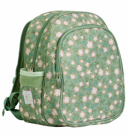 Sac à dos enfant - Fleurs - sauge – vue 3 – A Little Lovely Company