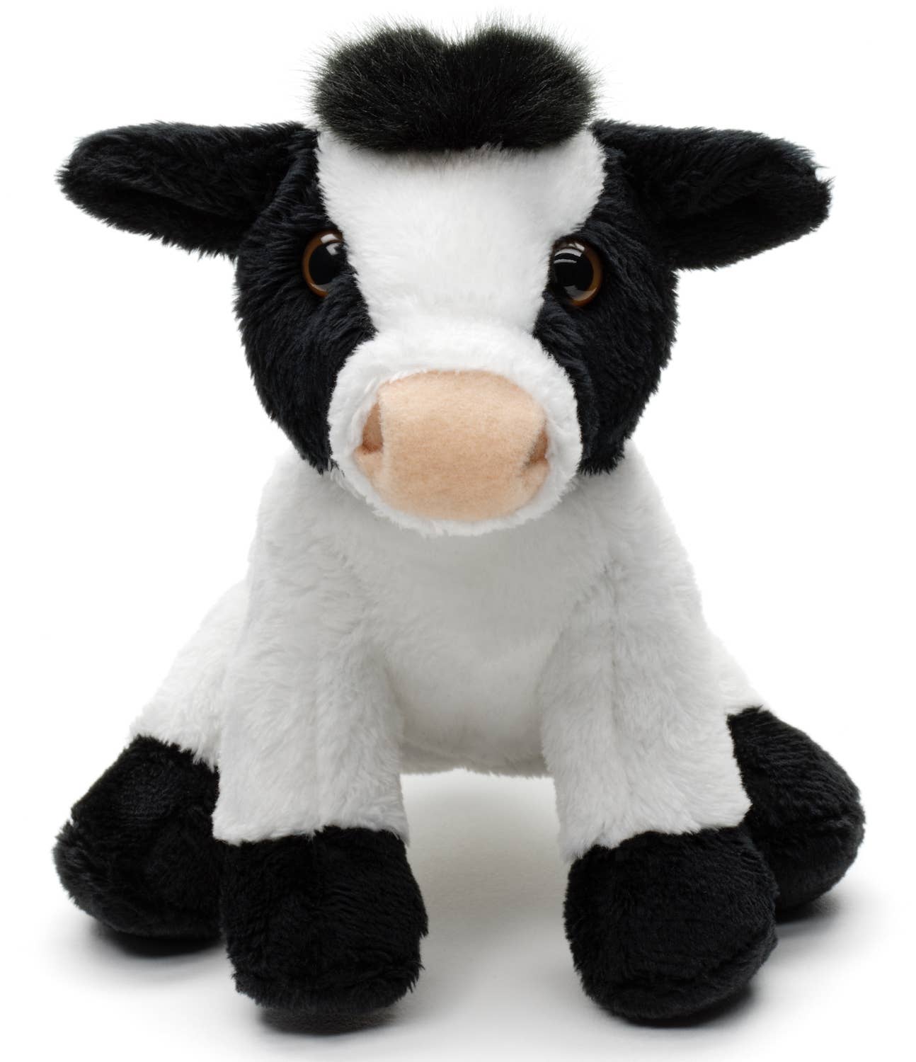 Kuh-Stofftier, sitzend (schwarz-weiß)