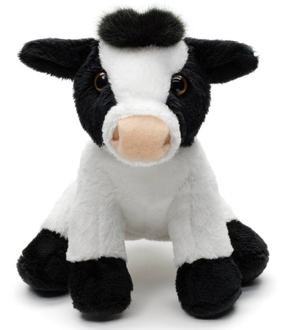 Kuh-Stofftier, sitzend (schwarz-weiß)