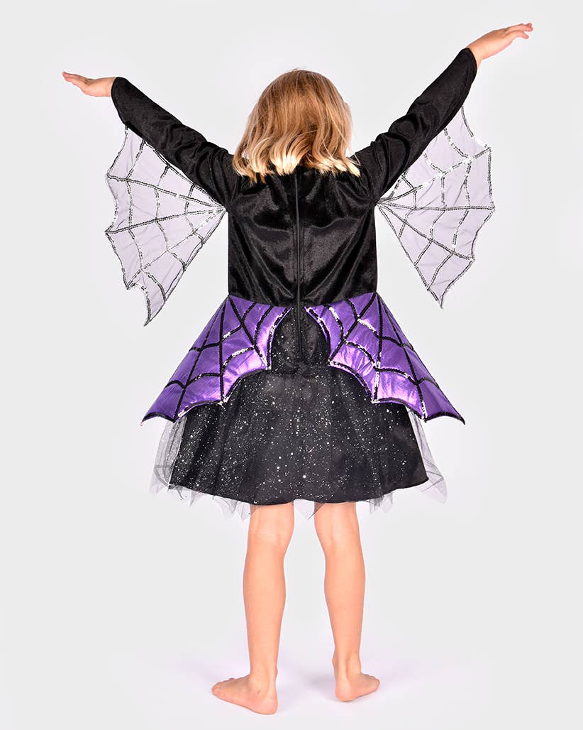 Spider Dress W with Headband 110-116 cm 4-6 years
