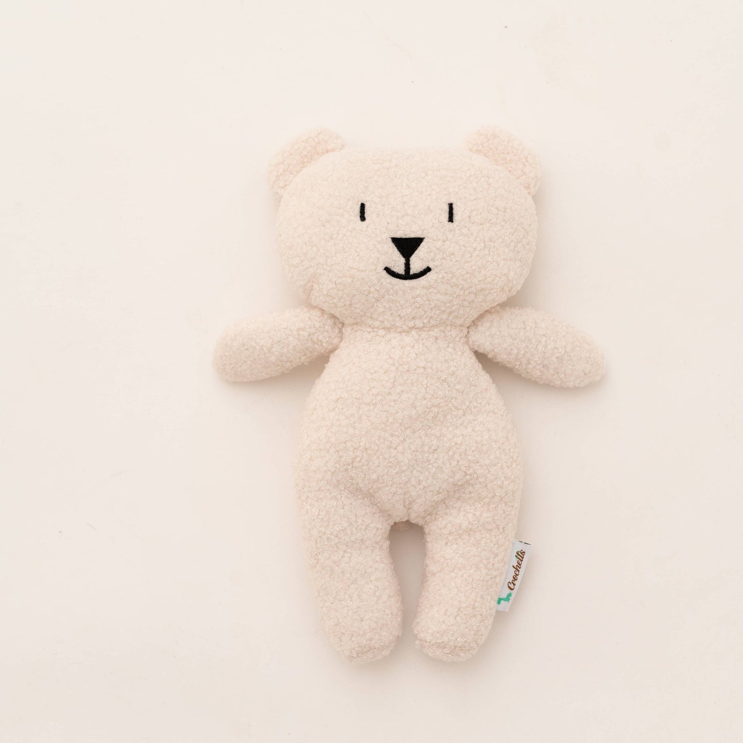 Ours en peluche blanc cassé crochet fait main cadeau de naissance pour bébé