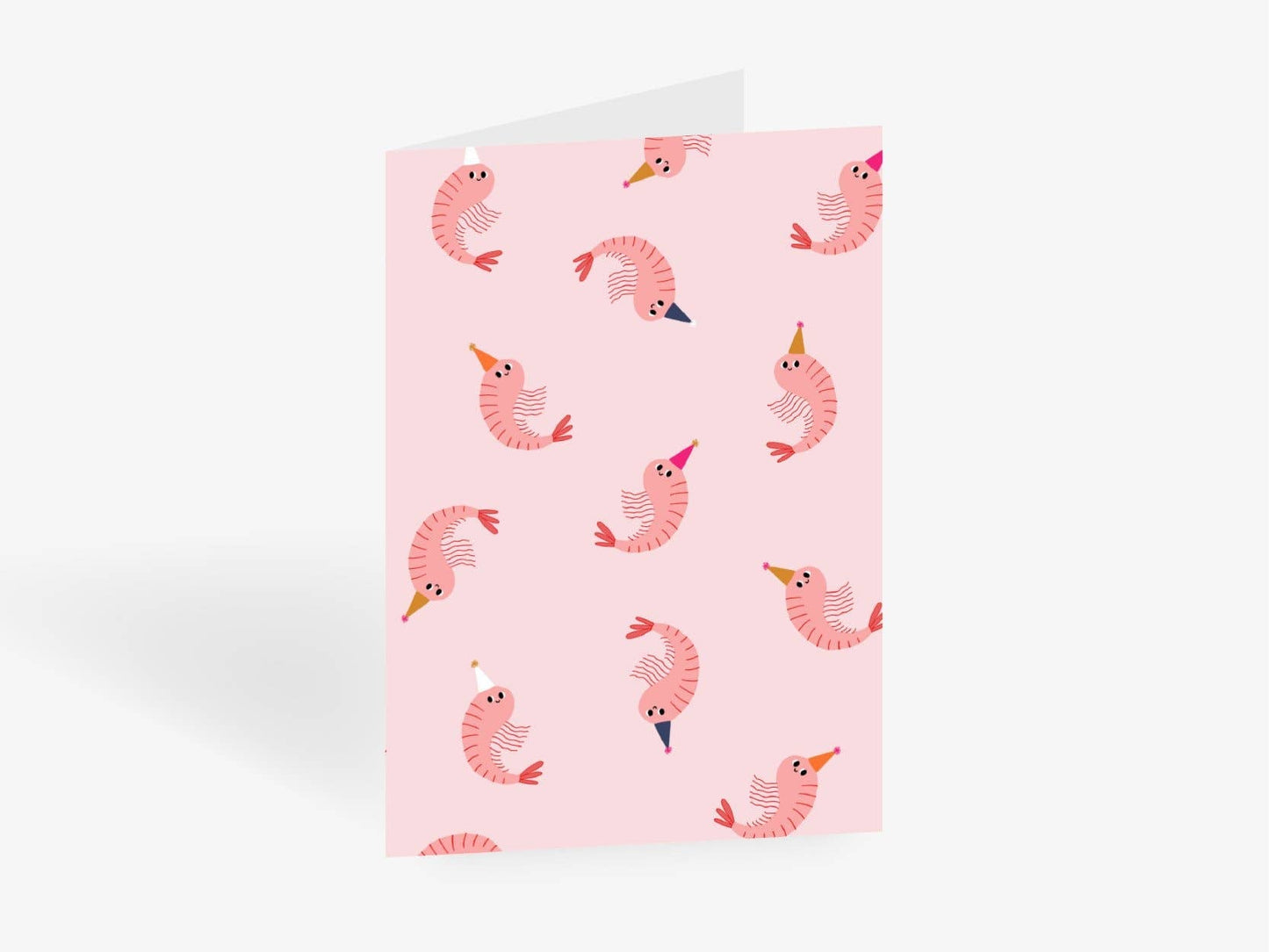 Carte d’anniversaire Crevettes festives