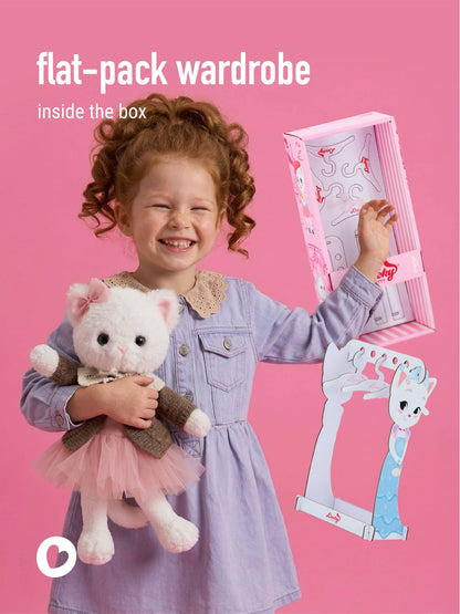 Peluche, Lucky Kitty, Lucky Sophie : Nuit douillette 38 cm 3+
