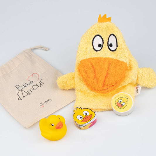 Set de Bain Canard Jaune « Bébé d’amour »