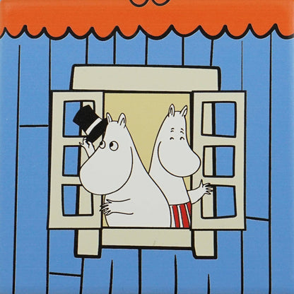Lot de 4 sous-verres céramique Moomin - maison