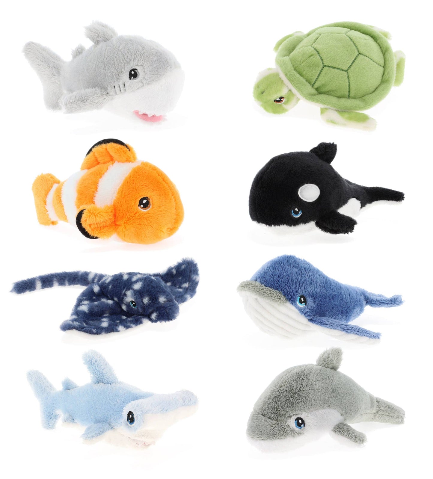 Mini peluches animaux marins Keeleco 12 cm – 8 modèles