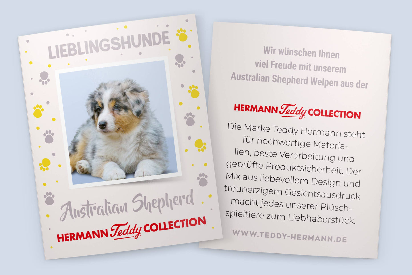 Peluche Chiot Berger Australien - Teddy Hermann
