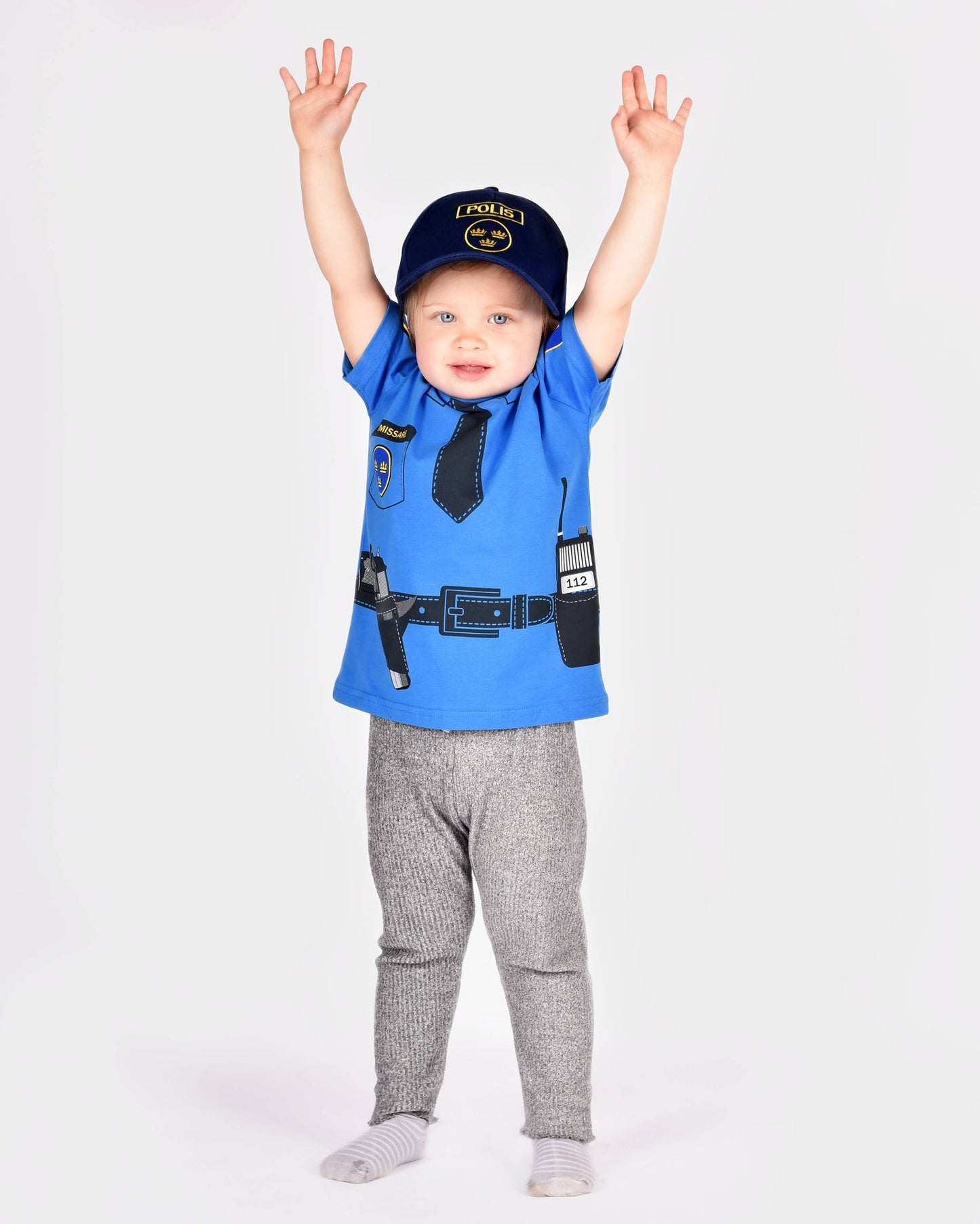 Organic cotton Police t-shirt 98-104 cm 2-4 years