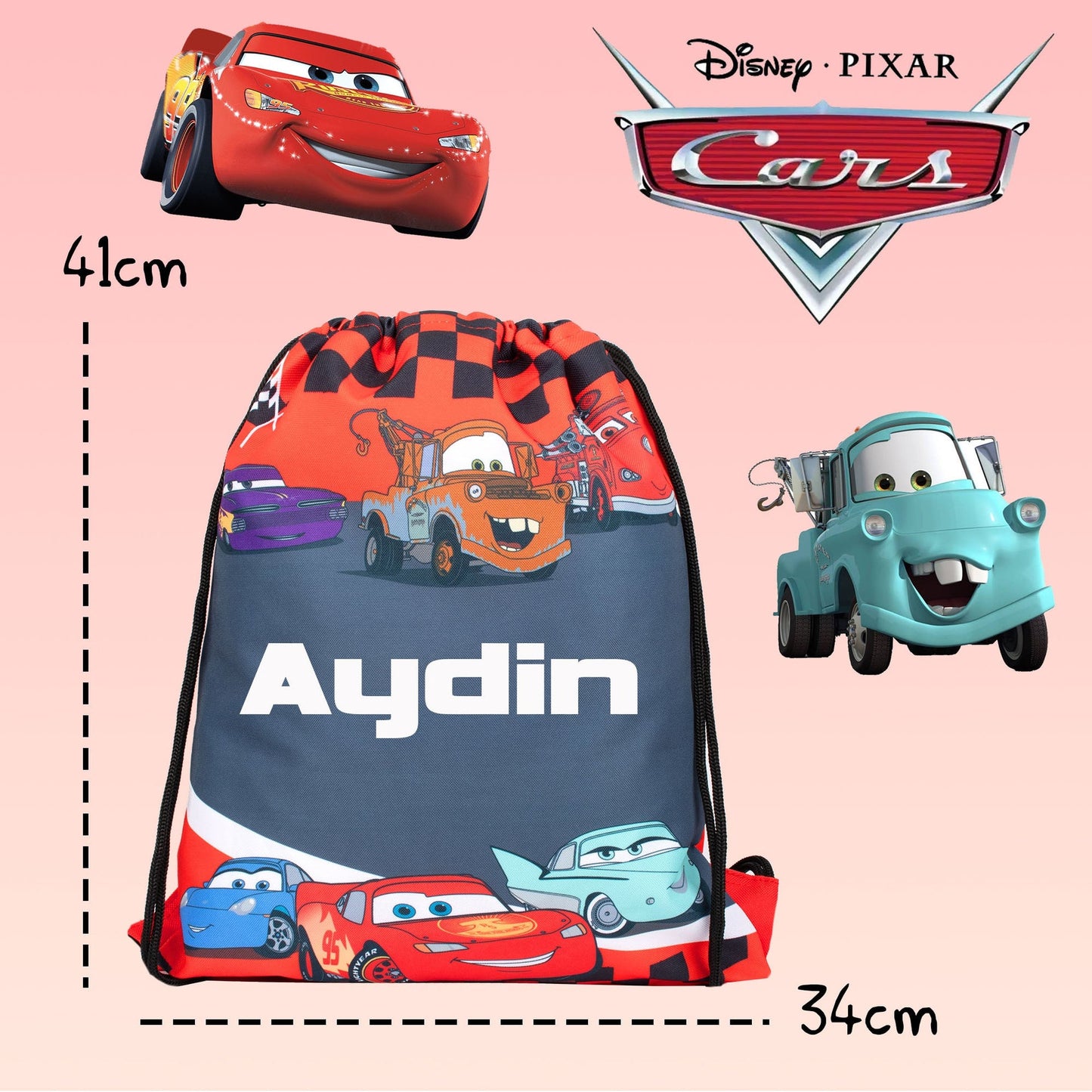 Sac à cordon – Official Disney / Pixar Disney Cars | PE Bag | Fringoo