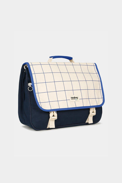 Schultasche Leo Dreifarbig Kariert