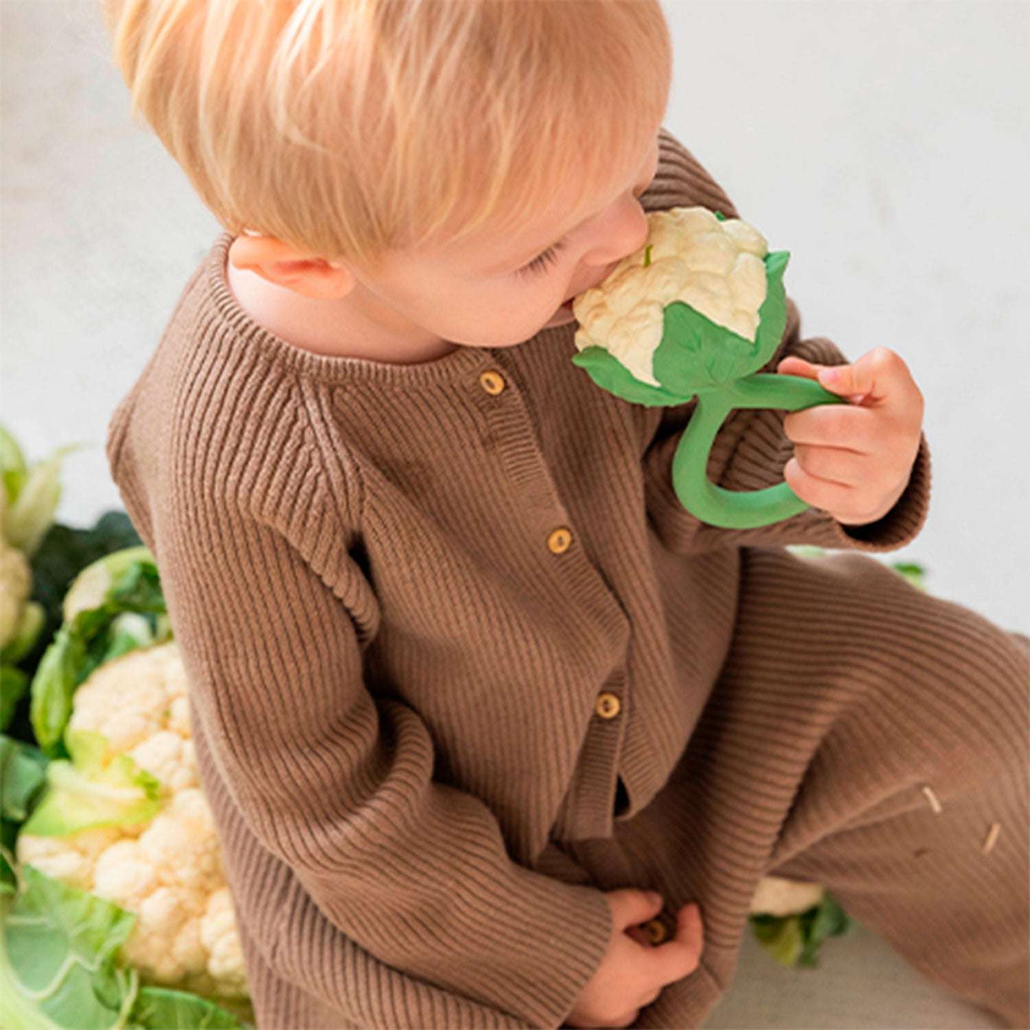 Chou-fleur – Hochet bébé – vue produit 4