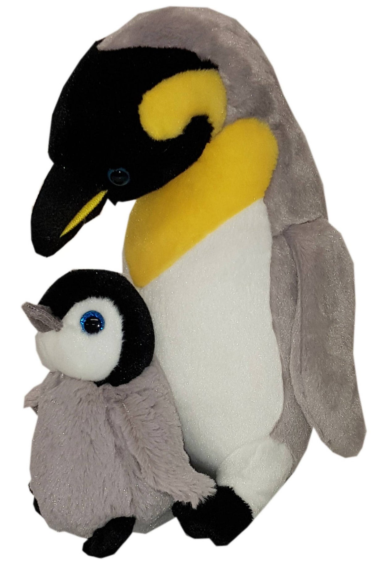 Peluche Misanimo Pingouin avec son bébé - 30 cm