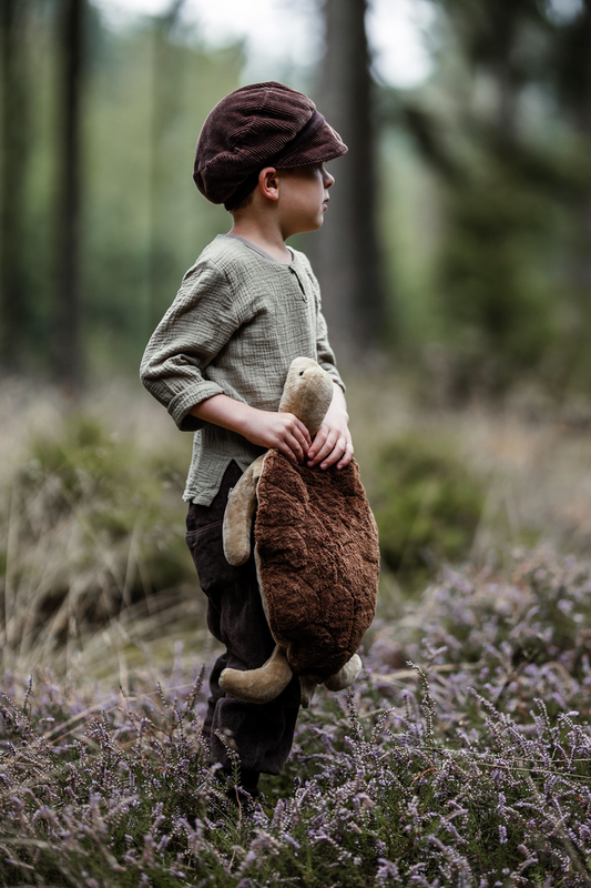 Grande peluche tortue | marron