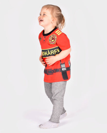 T-Shirt Fire-Fighter aus Bio-Baumwolle 98-104 cm