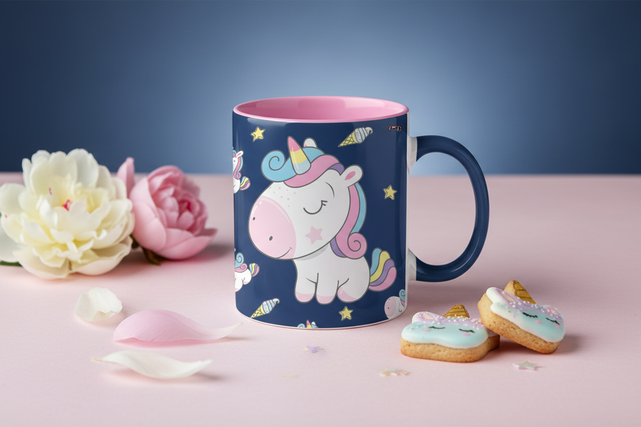 Mug Oh My Pop! « Sweety » – Bleu Foncé