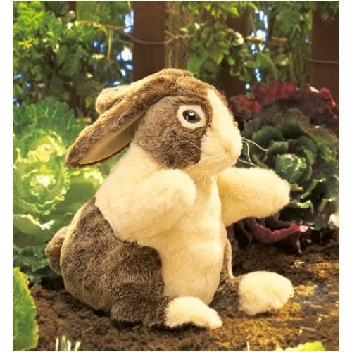 Marionnette à main Lapin néerlandais/Lapin néerlandais 2568 Folkmanis réaliste