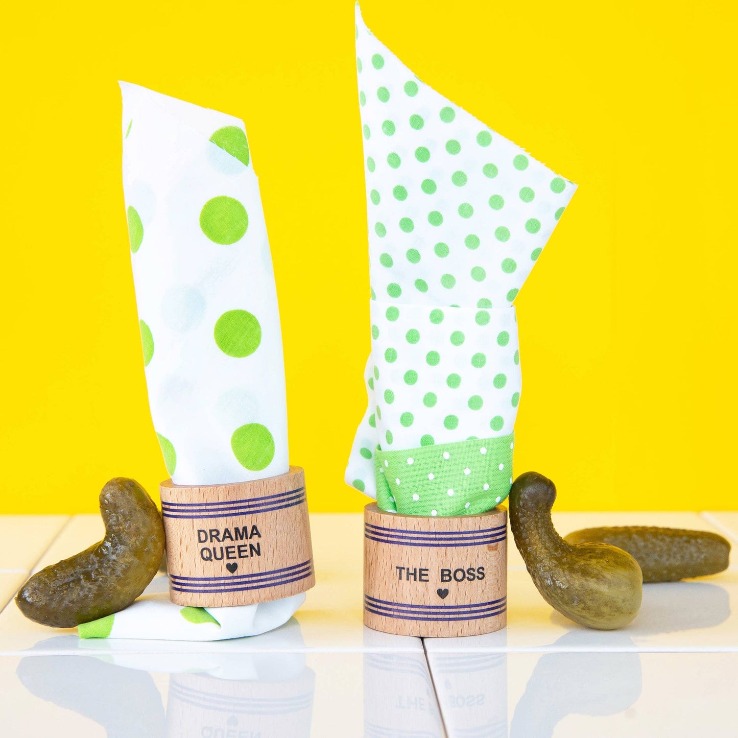 Serviettenringe aus Holz – Familienkollektion