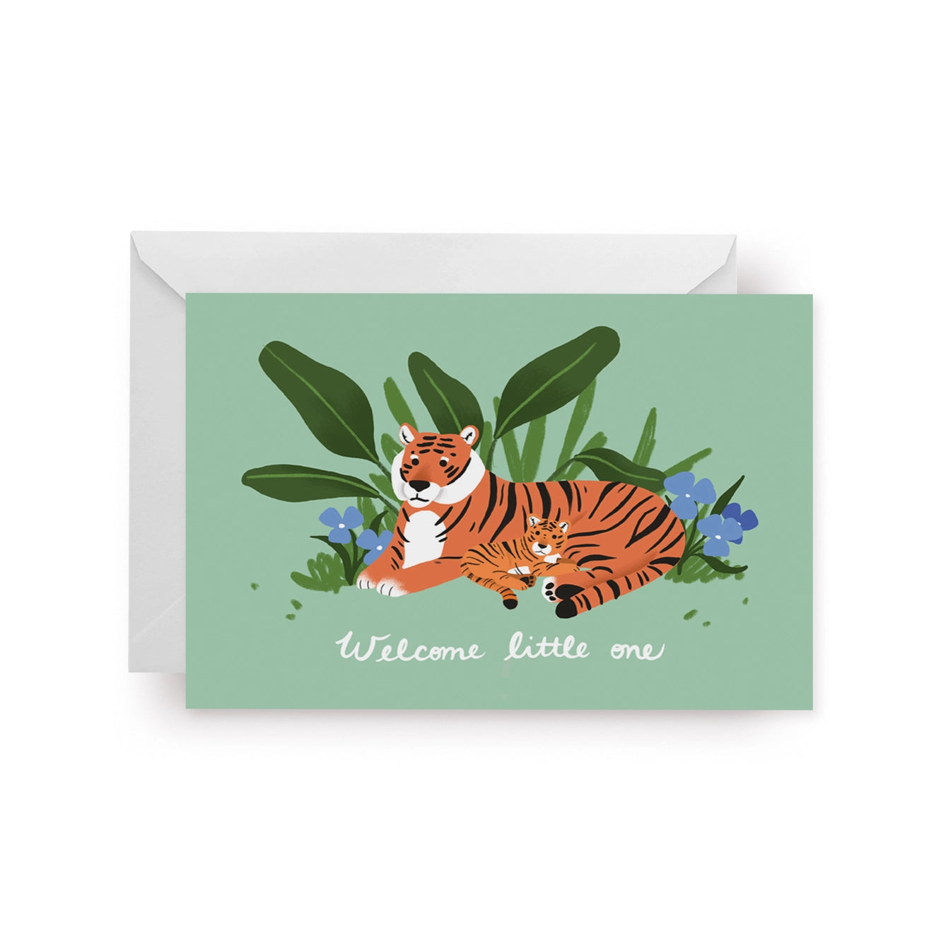 Carte de Vœux Tigres - Welcome little one