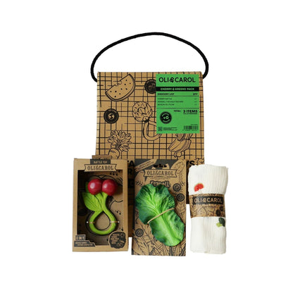 Cherry & Greens – Coffret cadeau bébé 3 mois+
