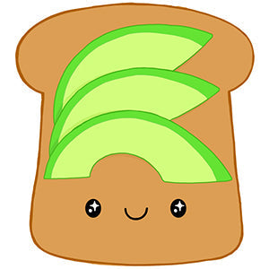 Mini-Kuscheltier Comfort Food – Avocado-Toast