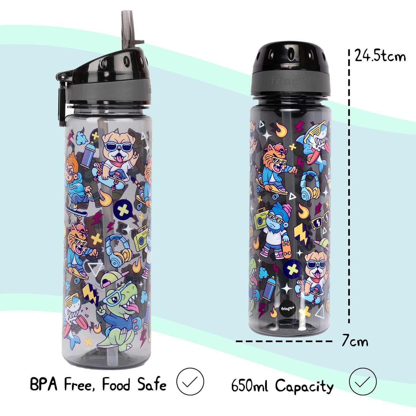 Straw Bottle – Cool Dude