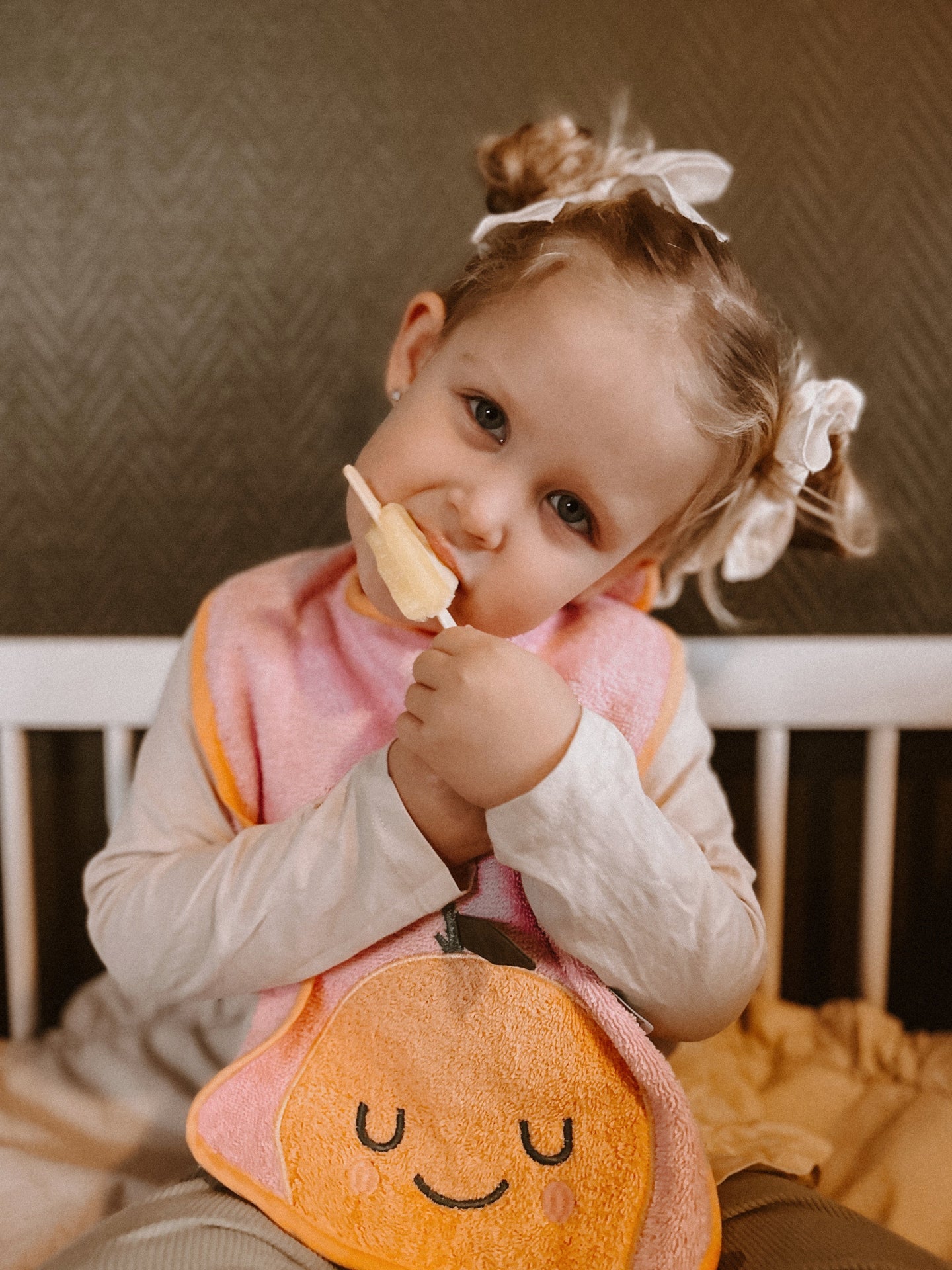 Frottee-Bib Mandy Mandarin