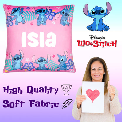 Housse de coussin Stitch – Disney Stitch 44 x 44 cm Super Soft Pillow Case Gift for Girls Bedroom Home Décor