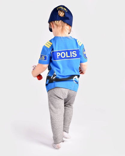 Organic cotton Police t-shirt 98-104 cm 2-4 years