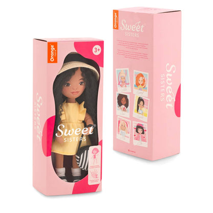 Tina-Puppe mit gelbem Kleid, 32 cm