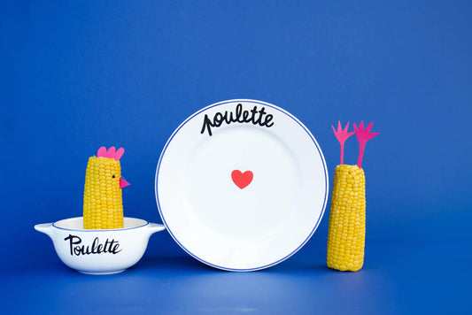 Assiette La Famille S’éclate - Poulette