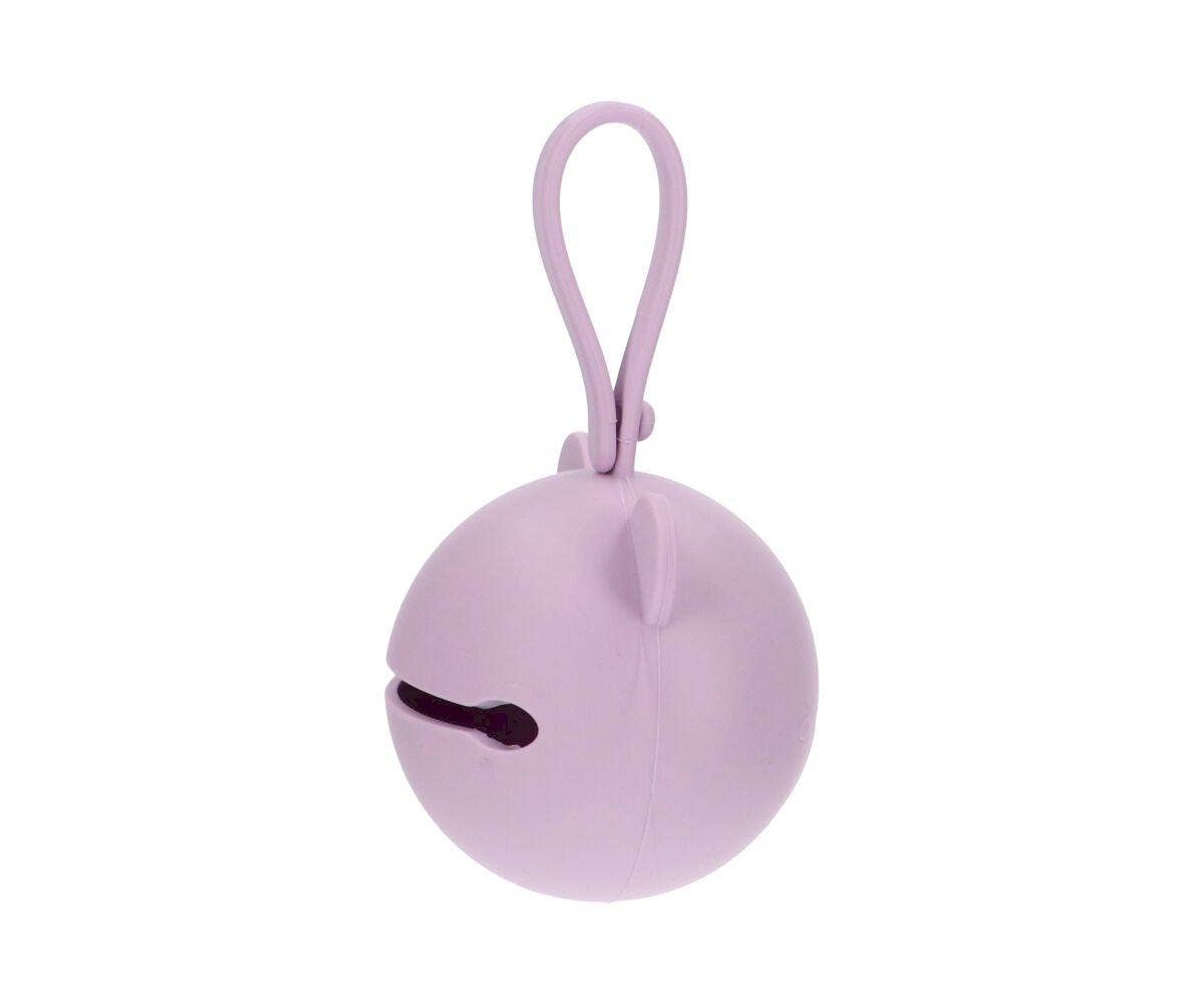 Porte-sucette en silicone Ours lilas