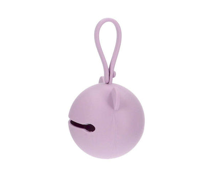 Porte-sucette en silicone Ours lilas