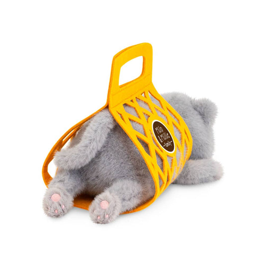 Milo &amp; Millie Plush Toy, Milo the Grey Cat (35 cm) - 0+