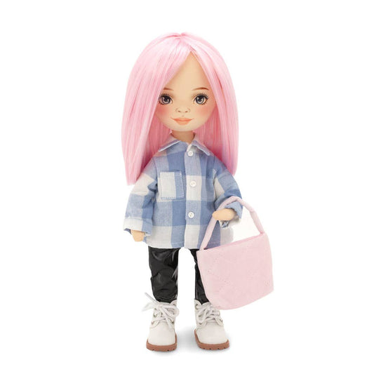 Poupée Billie avec chemise à carreaux 32 cm