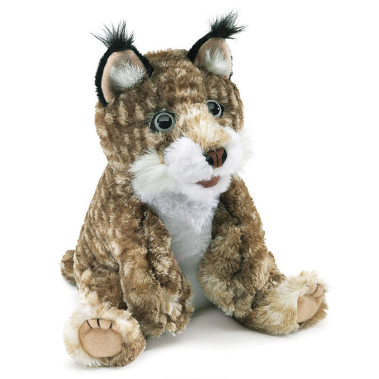 Marionnette à main Lynx Baby 3158/ Chaton Bobcat Folkmanis réaliste