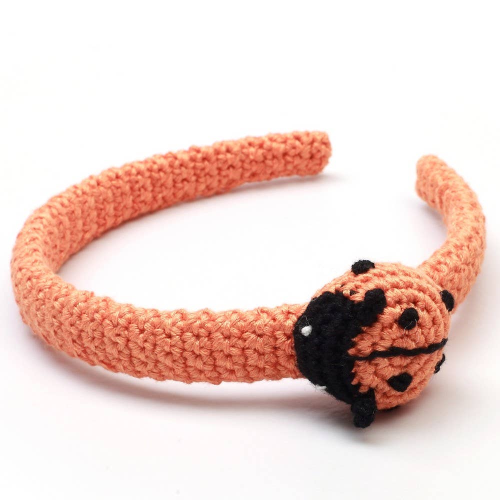 Ladybug Headband - Orange
