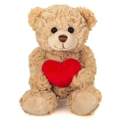 Beigefarbener Teddybär mit Herz