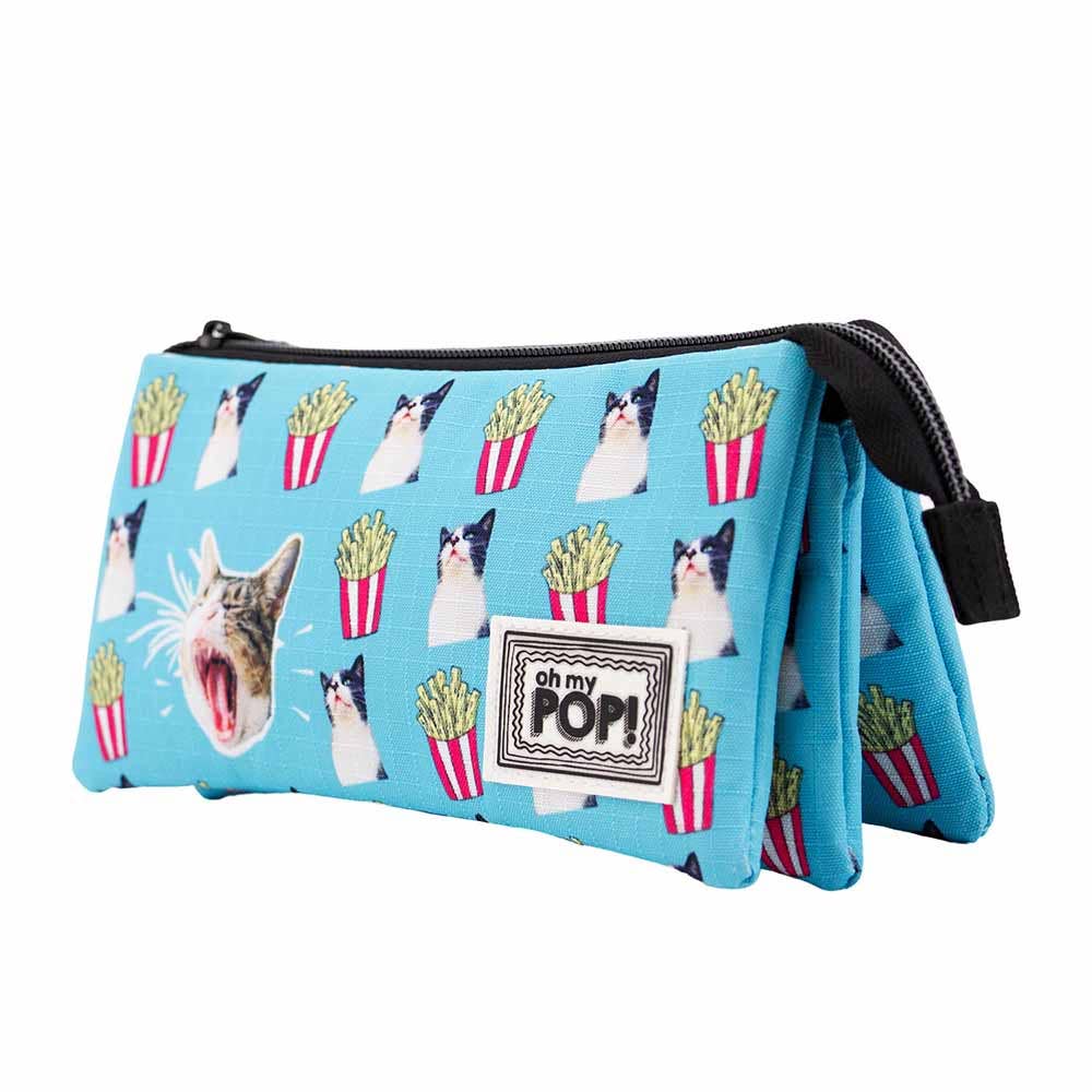 Triple HS Oh My Pop! "Angry Cat" Pencil Case