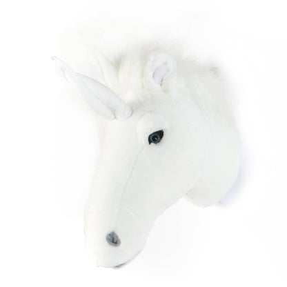 Claire the White Unicorn Plush Wall Decor