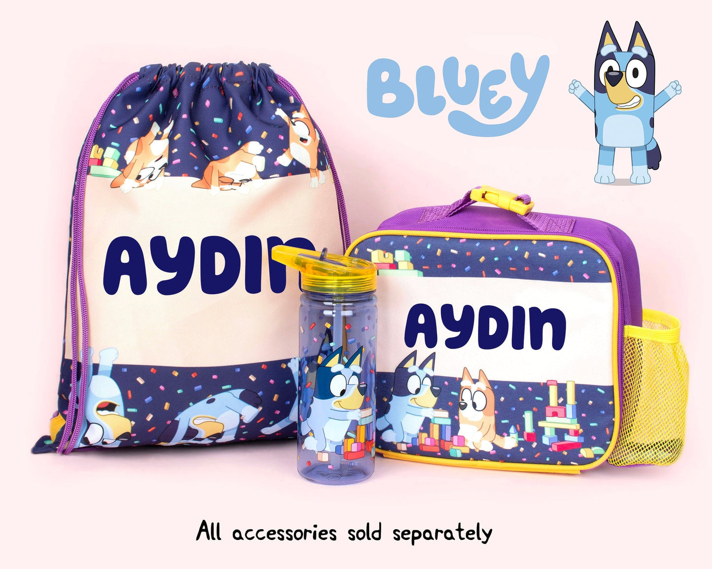 Official Bluey Sac à cordon | enfant PE Sac